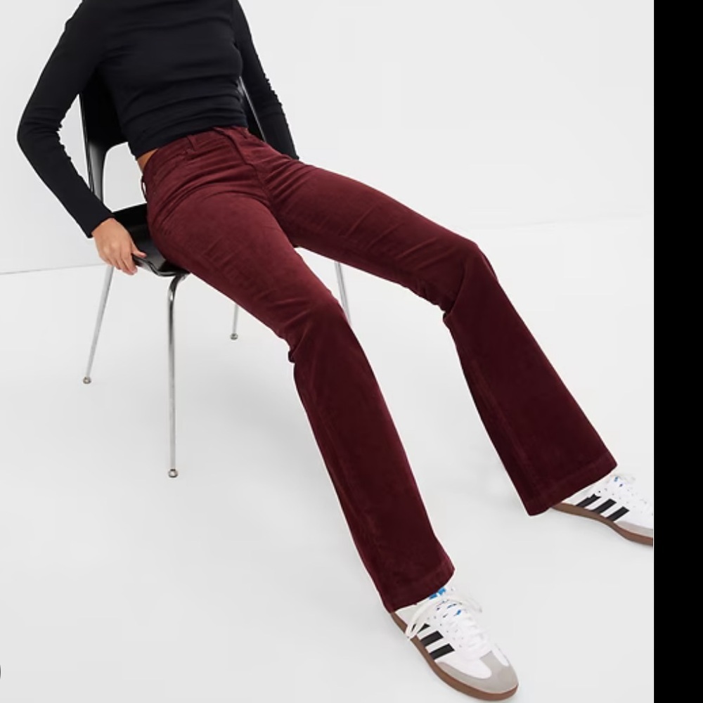 High Rise Corduroy '70s Flare Jeans with Washwell